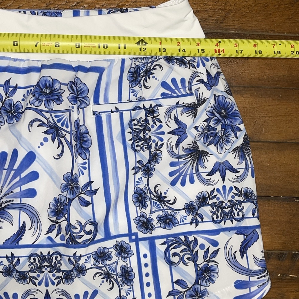 Walter‎ Hagen Performance II Golf Skort Blue Floral Lightweight Breathable Sz S - Picture 3 of 3